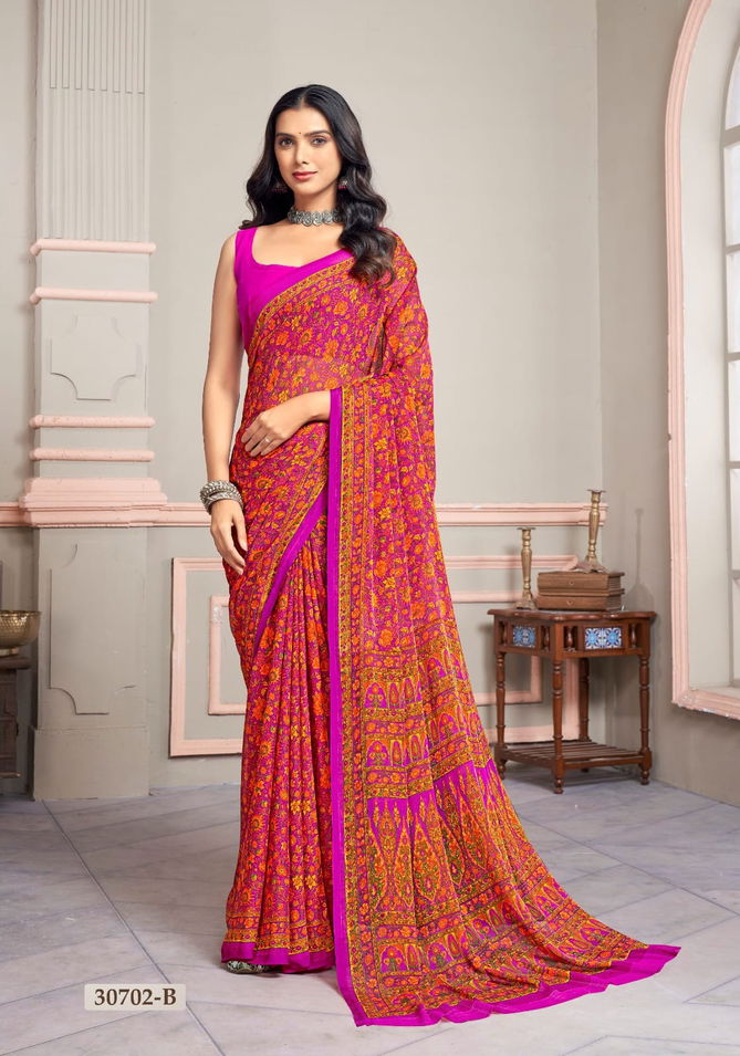 Star Chiffon Vol 147 By Ruchi Daily Wear Printed Saree Suppliers In Mumbai
